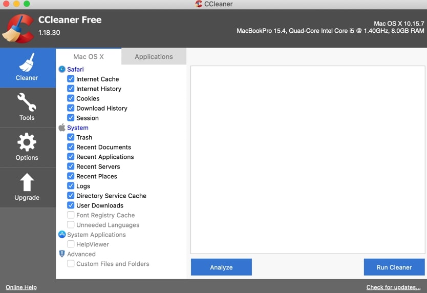 ccleaner for mac issues